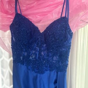 Elegant Blue Lace Dress (NWOT)